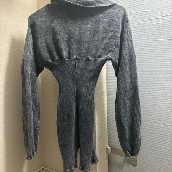 Fashion Nova Black Denim Jumpsuit - Picture 3 of 3